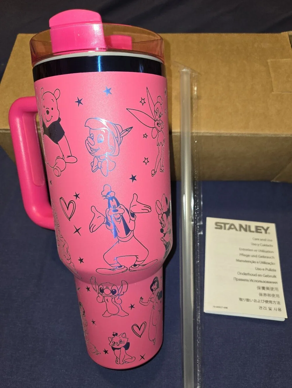 Stanley Pink Castle Travel Mug with Handle 40 oz. - Picture 2 of 4